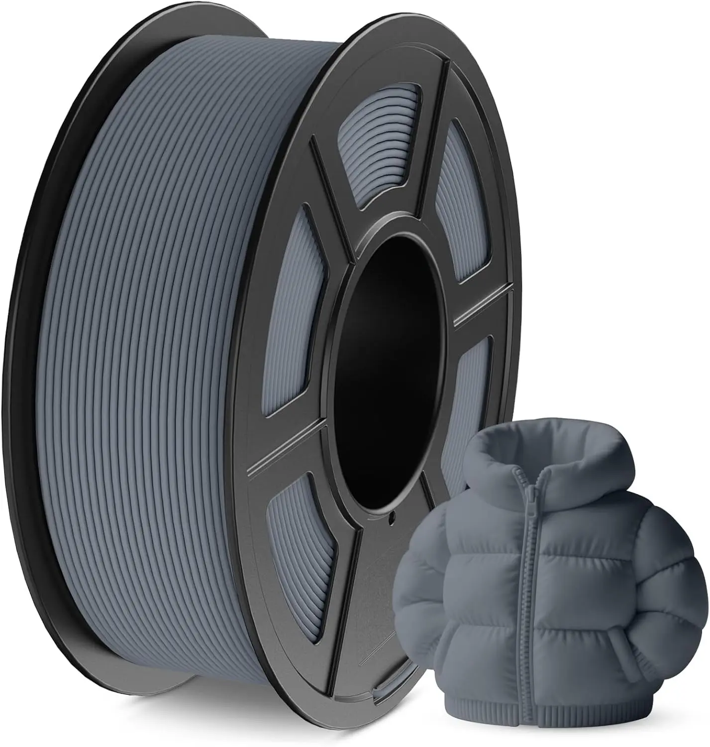 Filamento PETG 1,75mm per Stampante 3D 250g Alta Velocità 300mm/s Alta Resistenza Nuova Formula Eccellente Qualità Grigio