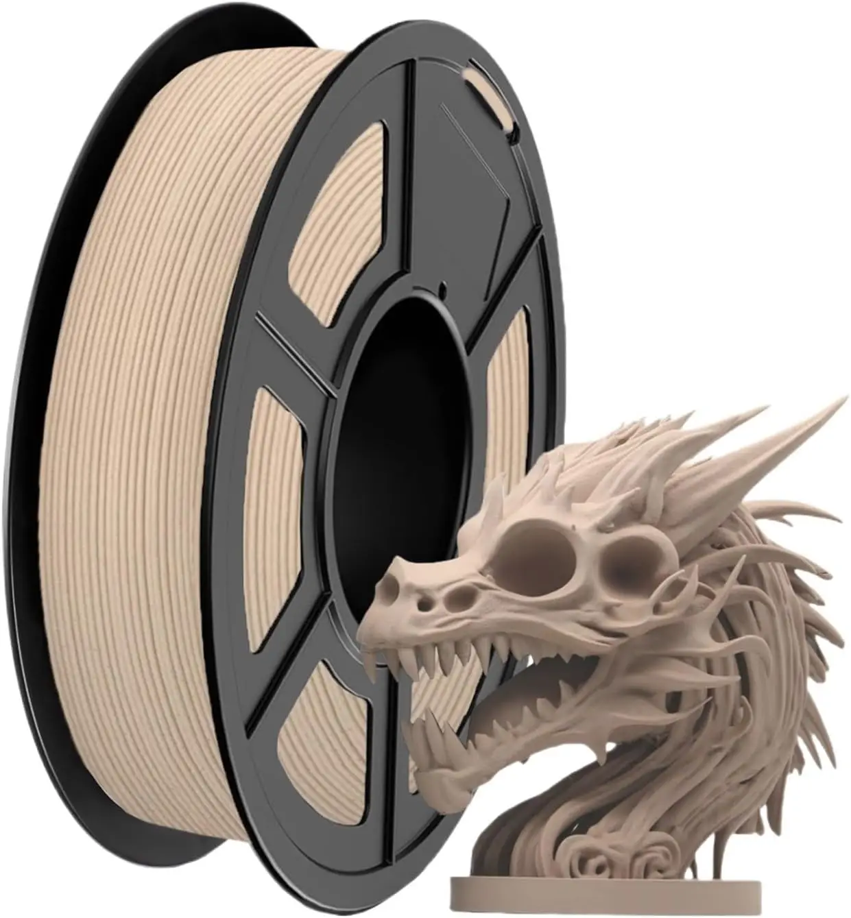 Filamento per stampante 3D in PLA effetto legno 1.75mm, alta precisione e resistenza, confezione da 250g/500g per stampa 3D, filamento PLA ecologico effetto legno
