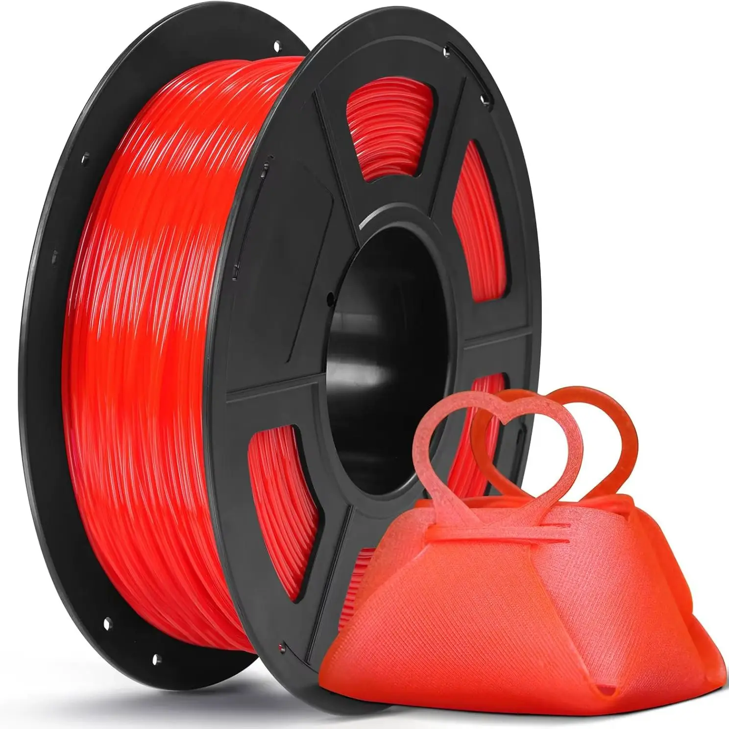 Filamento TPU Flessibile per Stampante 3D con Durezza Shore 95A, Forte Elasticità, Resistenza all'Abrasione 1,75mm 250G