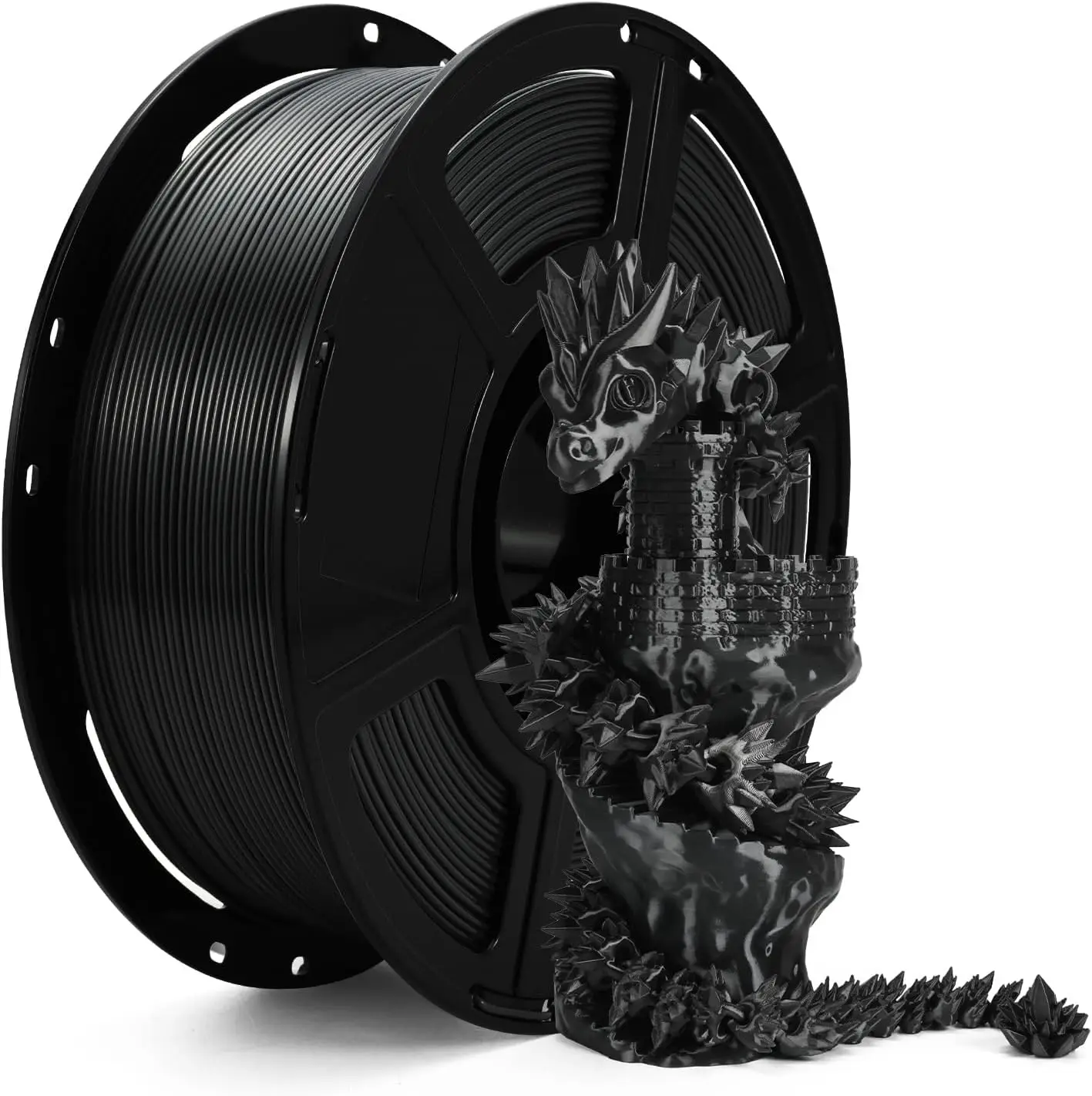 Filamento PLA 1.75mm per Stampante 3D con Superficie Lucida, Filamento PLA Effetto Seta 250g Bobina per Stampa 3D