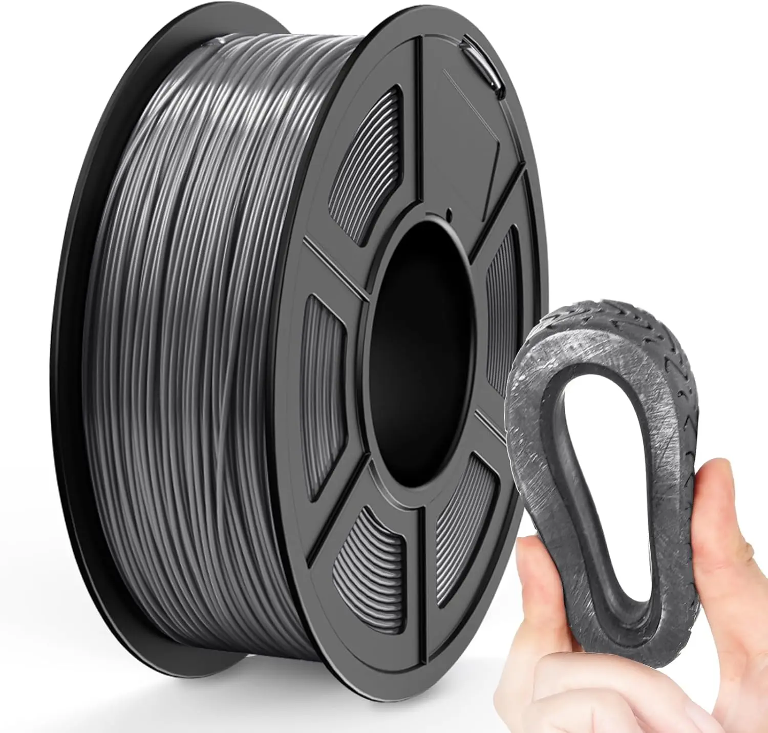 Filamento TPU 1.75mm 250G, Filamento Flessibile per Stampante 3D con Durezza Shore 95A, Forte Elasticità, Resistenza all'Abrasione