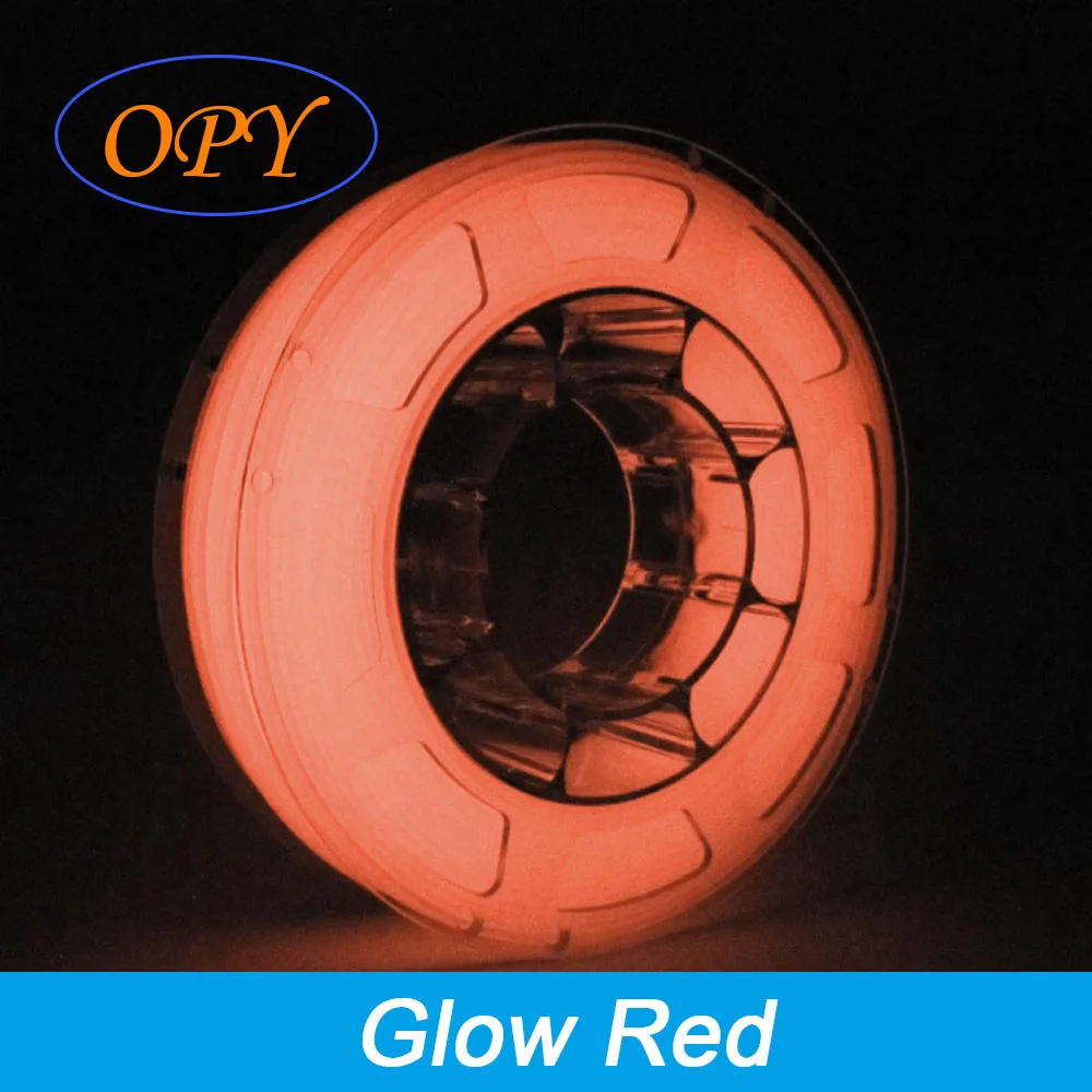 Filamento Pla luminoso bagliore rosso 1.75Mm 1.75Mm filo di stampa 3D verde cielo blu viola 1Kg 10M 100G filo