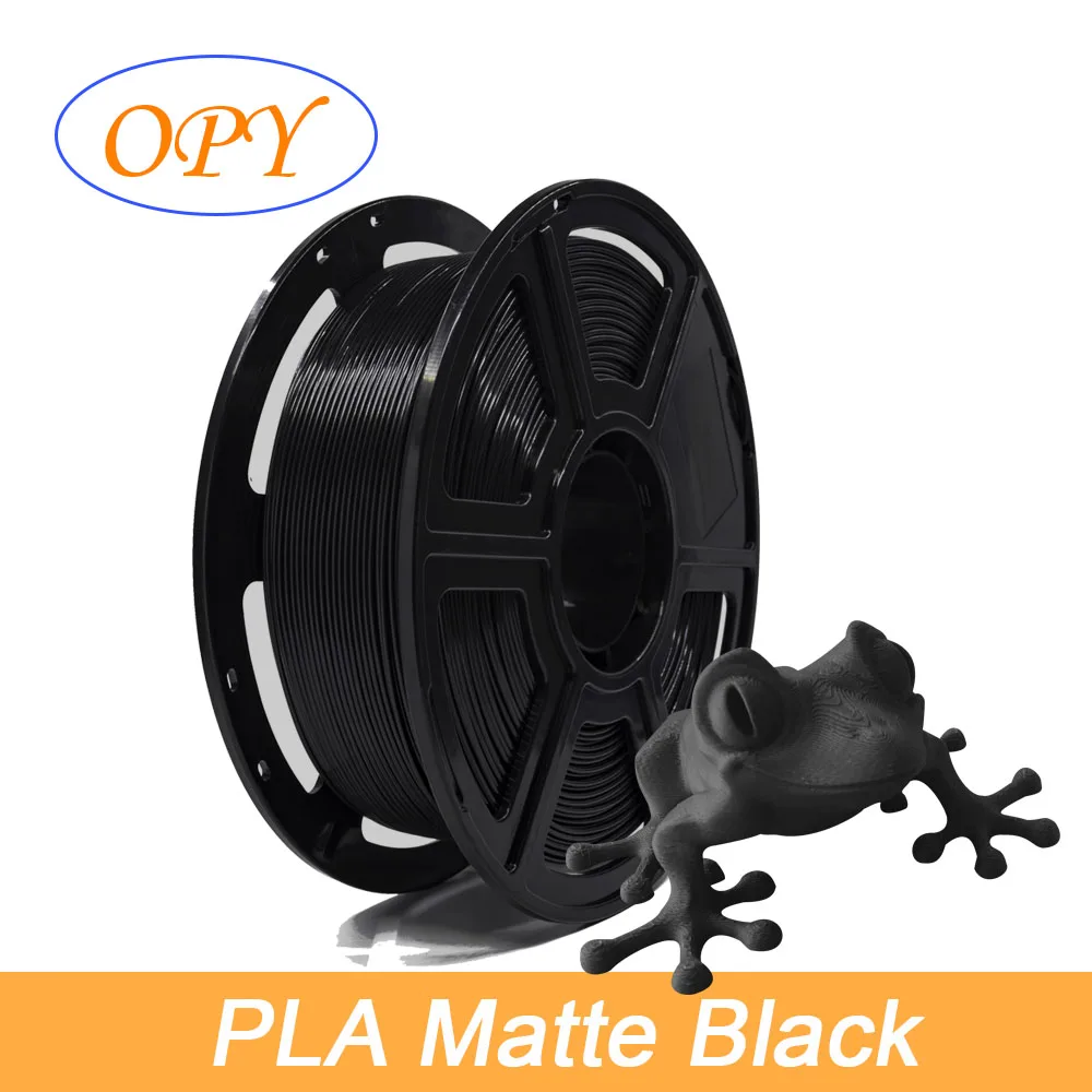 Matte Pla Filamento Opaco 3D Stampante 1.75 Millimetri 1Kg di Plastica Filo 10M 100G Campione Nero, Grigio, Bianco grigio