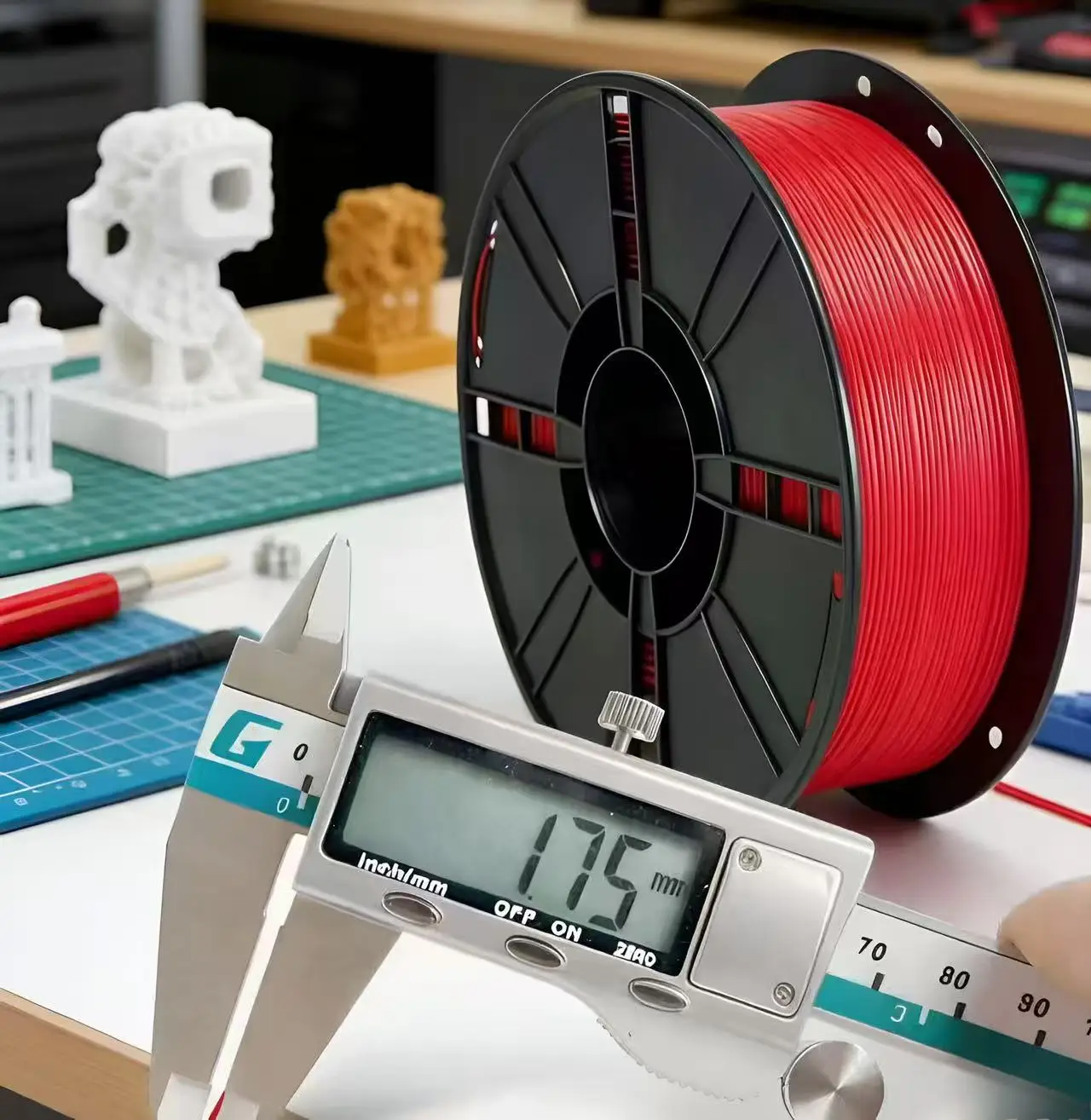 Filamento PETG 3D, 1,75 mm, bobina da 1 kg - Alta resistenza, basso deformarsi, inodore, compatibile con la maggior parte delle stampanti 3D FDM, facile da usare, bestseller