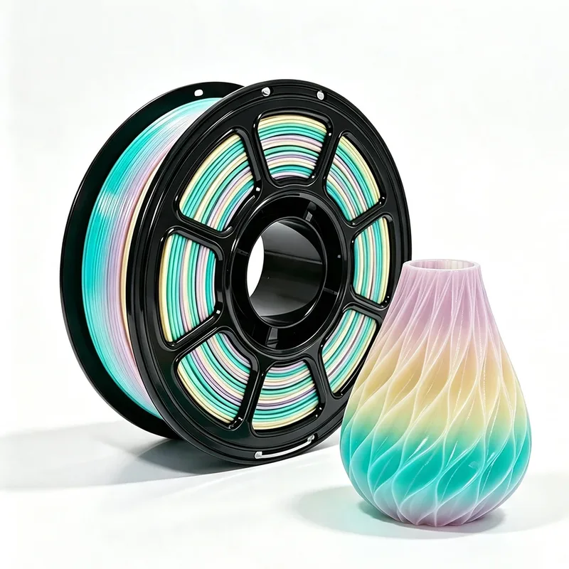 Filamento PETG 250g 500g 1Kg per Stampante 3D, Filamento Candy Rainbow 1.75mm, Filamento PETG per Stampa 3D, Confezione Sottovuoto Candy