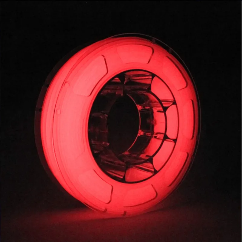 1.75mm 3D PLA filamento materiali per stampanti 3D incandescente bianco a rosso verde arcobaleno filamenti bagliore nel buio filamento luminoso