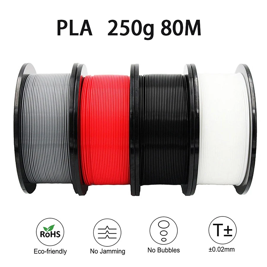 Materiale per stampante FDM con filamento per stampa 3D Easythreed PLA 250 g, lunghezza 80 m, diametro 1,75 mm