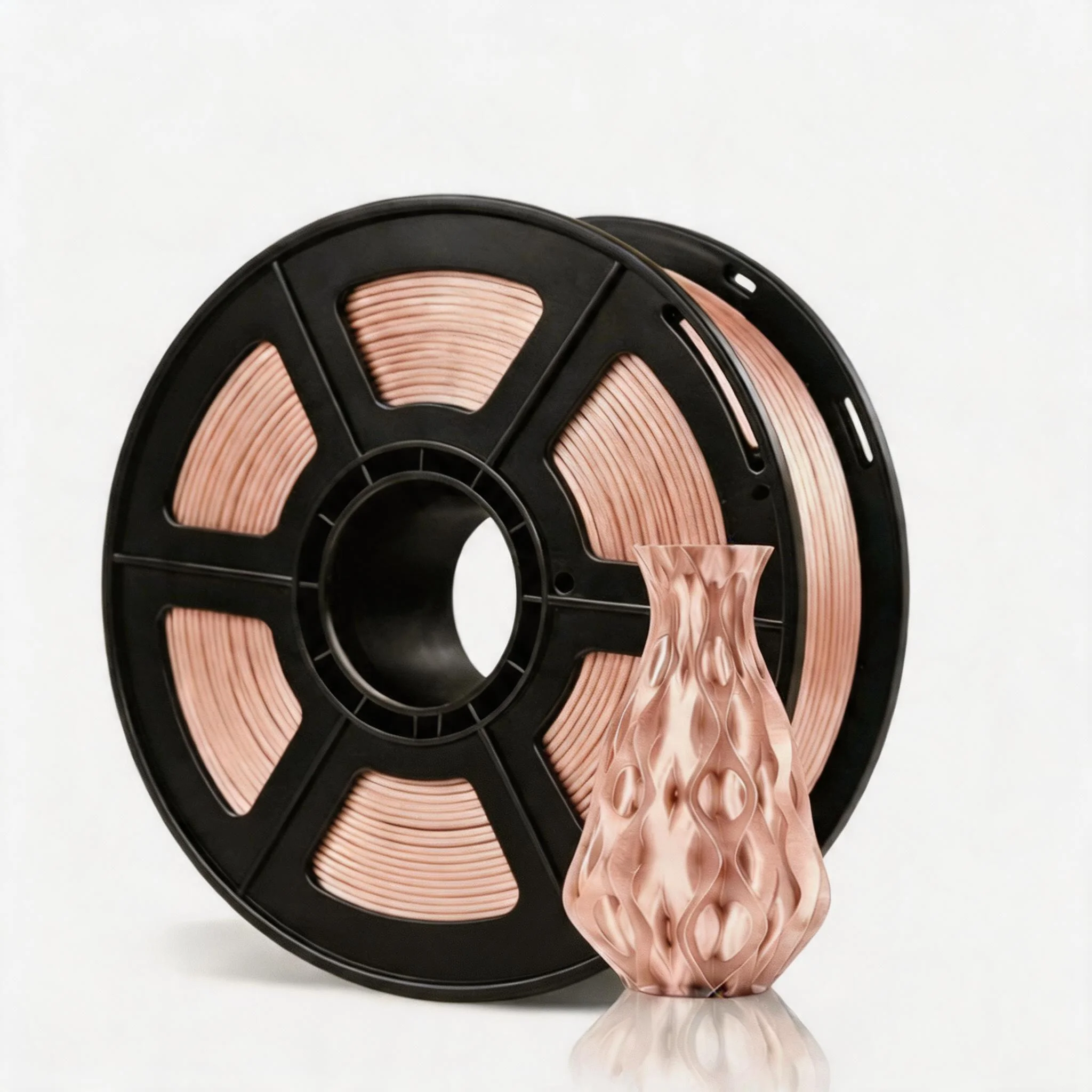 Filamento PLA Rosa Seta 1.75mm, Filamento Metallico per Stampante 3D ad Alta Velocità, Finitura Lucida e Liscia, Precisione ±0.03mm, 250g