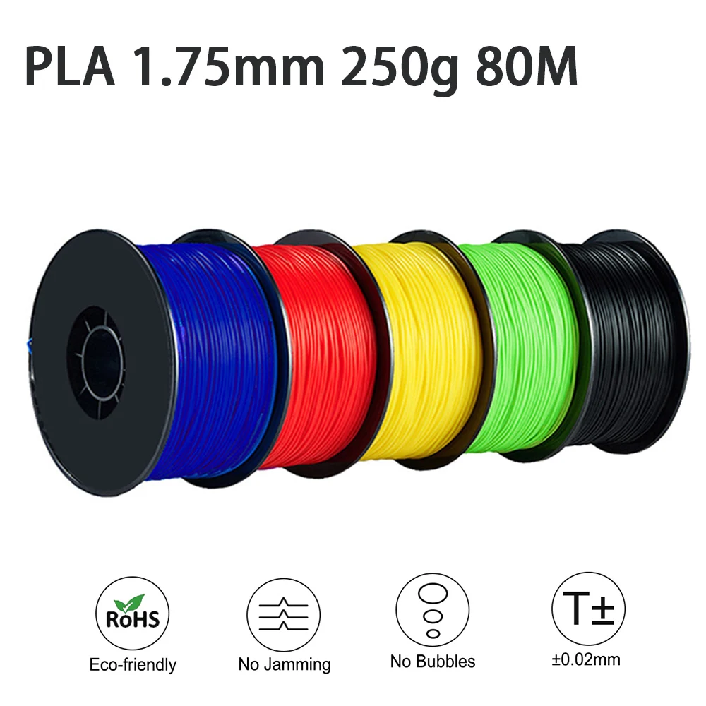 Materiale per stampante FDM con filamento per stampa 3D Easythreed PLA 250 g, lunghezza 80 m, diametro 1,75 mm