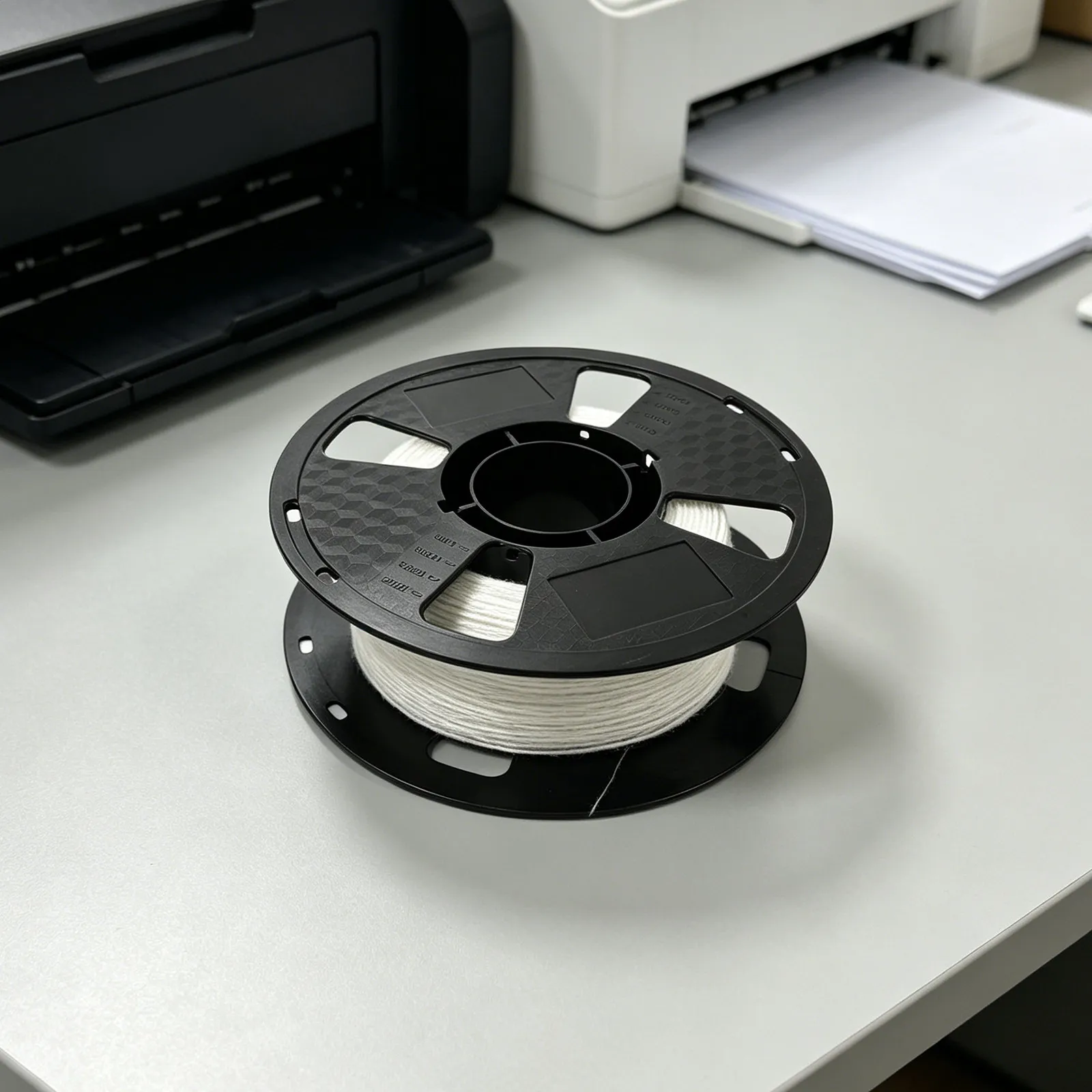 Set di 4 Supporti Universali per Bobine di Filamento, Organizzatore da Scrivania Resistente per Stampanti 3D, Rack di Stoccaggio per Bobine in Plastica ABS da 1Kg