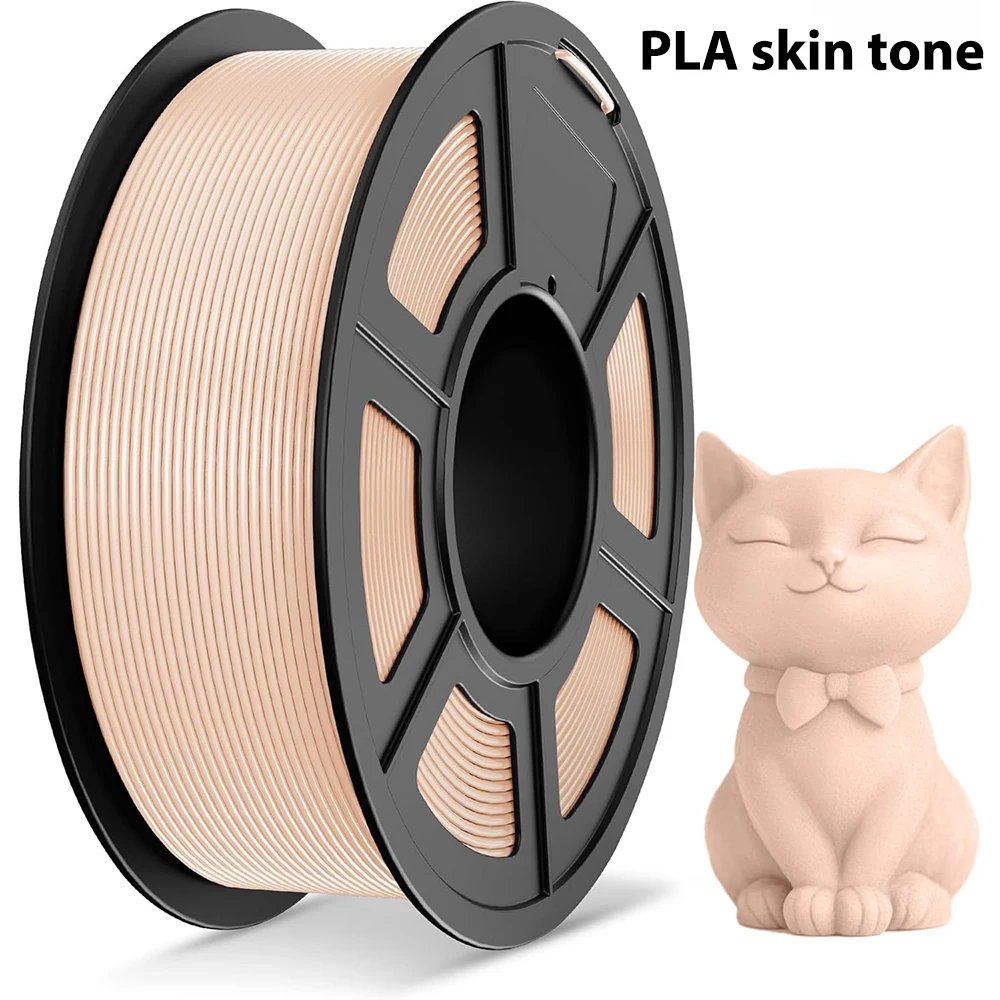 Filamento PLA colore pelle 250g 500g 1Kg per stampante 3D, 1.75mm, materiale PLA per stampante 3D, confezione sottovuoto.