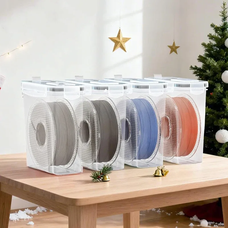 Contenitore per Filamenti di Stampanti 3D, Scatola Ermetica Antiumidità per Conservazione di 1KG di Filamenti PLA, PETG, ABS, TPU