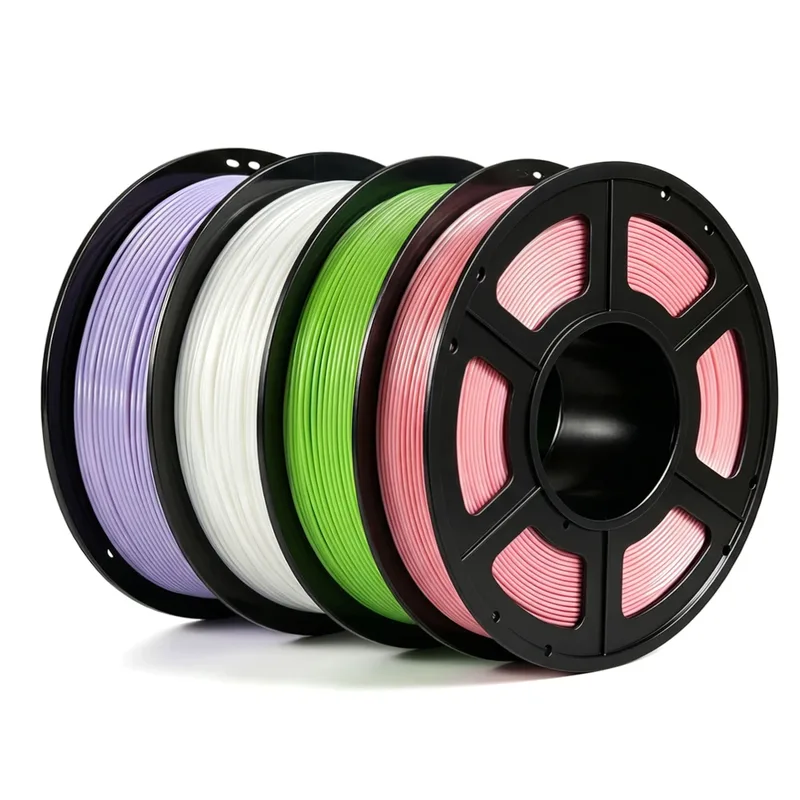 Filamento per stampante 3D PLA viola da 250 g, PLA rosa 1,75 mm per stampa 3D, filamento PLA bianco, verde 0,25 kg, confezione sottovuoto.