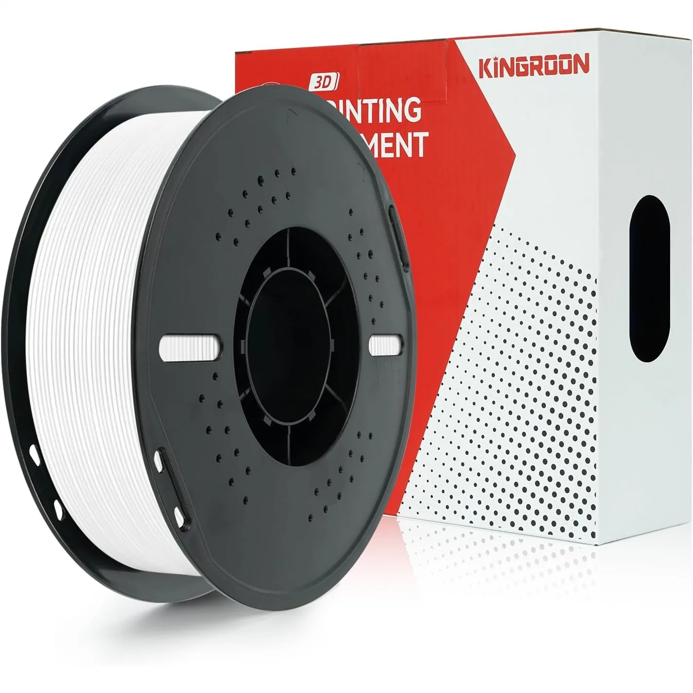 Filamento PETG per Stampante 3D 1.75mm, Alta Resistenza, Basso Deformarsi, Inodore, Bobina da 1kg Bianco