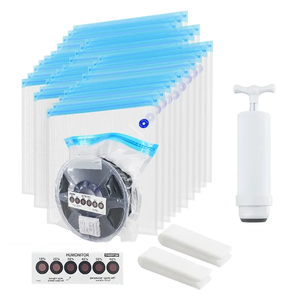 Sacchetto sottovuoto per la conservazione e l'asciugatura del filamento 3D con pompa, mantiene il filamento asciutto e resistente all'umidità per stampanti 3D da 1 kg PLA PETG TPU.