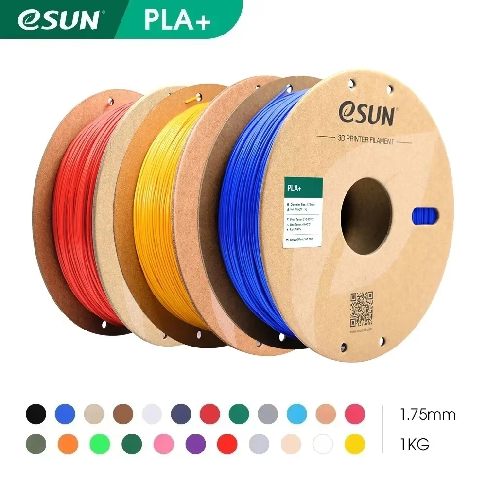 eSUN Filamento per stampante 3D PLA+ Precisione dimensionale 1,75 mm +/- 0,03 mm Bobina da 1 kg (2,2 LBS) Materiale di stampa 3D per stampanti 3D