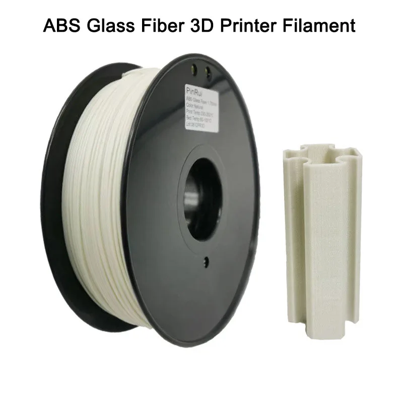 Filamento per stampante 3D in fibra di vetro ABS 1,75 mm 1 kg Materiali di consumo per stampa 3D ABS Materiale plastico per stampante 3D