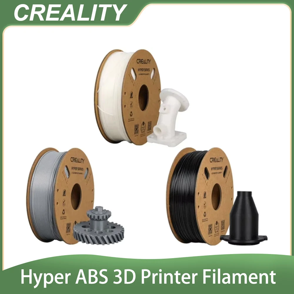 Filamento Creality Hyper ABS 1.75mm per Stampa ad Alta Velocità, Comoda Stampa Continua, Bobina da 1kg (2.2 libbre) Compatibile con la Maggior Parte delle Stampanti 3D