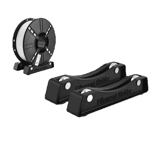Supporto per bobina per filamento stampante 3D - Supporto regolabile da 1 kg per cavo PLA/PETG/FDM (base fissa con design del cuscinetto per bobina)