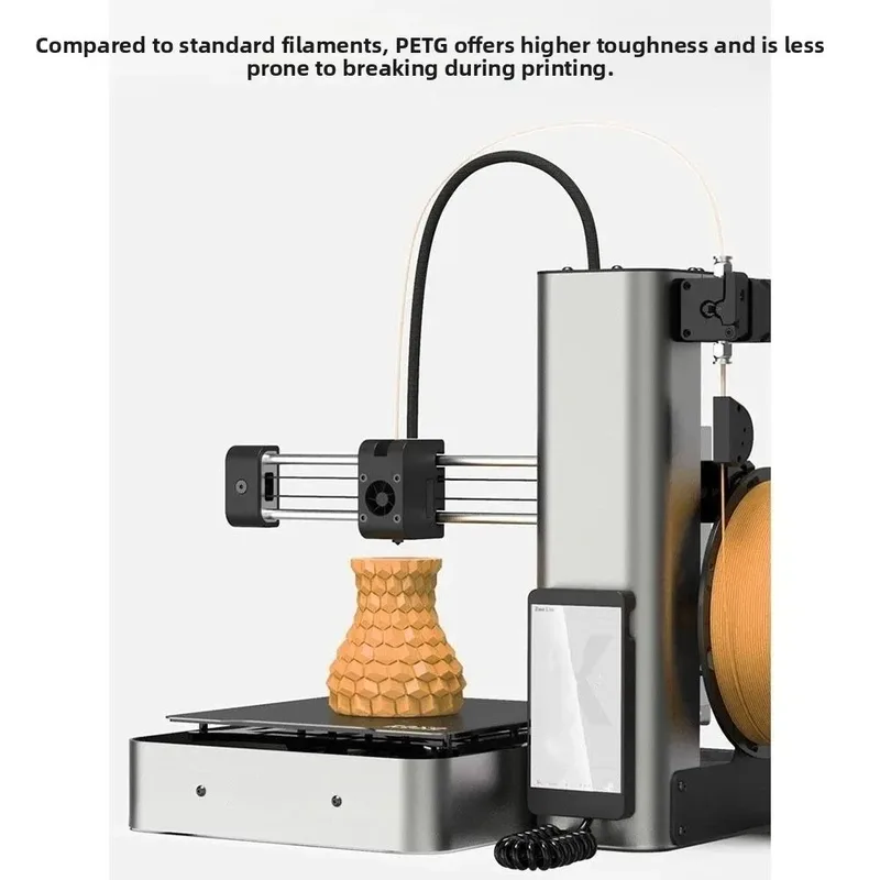 Filamento PETG da 1,75 mm di diametro, 1 kg, multicolore, materiali per stampa 3D, senza nodi, avvolgimento ordinato, consumabili per stampa 3D, stampante 3D