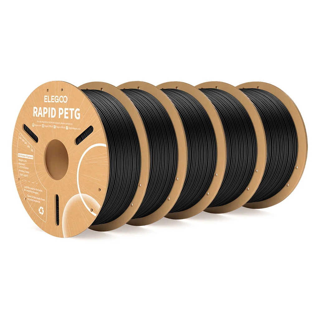 ELEGOO Filamento PETG rapido 1,75 mm 1 kg, filamento per stampante 3D ad alta velocità 30-600 mm/s 1 kg Adatto per la maggior parte delle stampanti 3D FDM