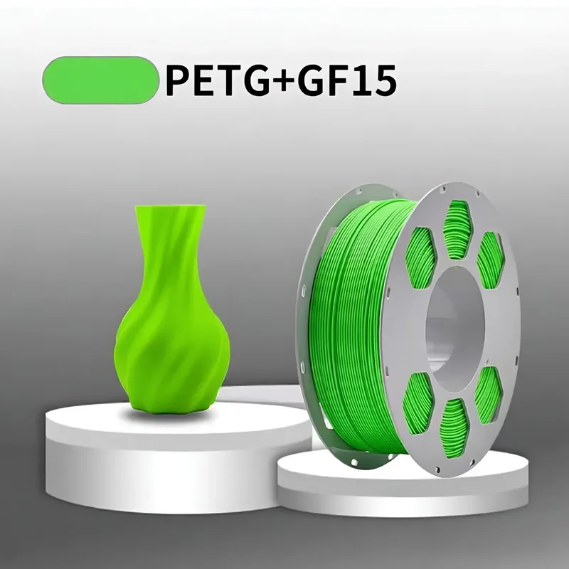 Filamento PETG GF ad Alta Velocità da 1KG 1,75mm per Stampanti Bambu Lab, Materiale per Stampa 3D Rinforzato con Fibra di Vetro, Robusto e Durevole