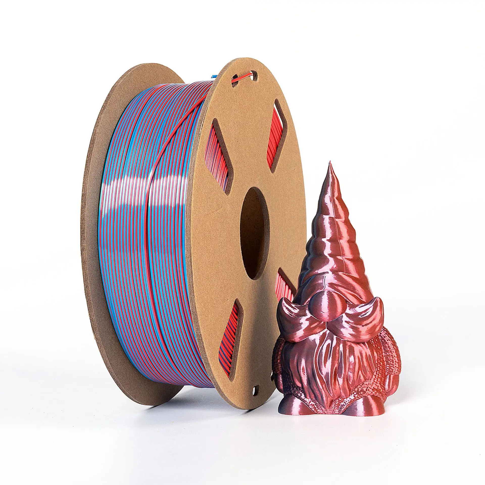 Filamento per stampante 3D PLA effetto seta bicolore, consumabile da 1,75 mm, 1 kg, filamento PLA multicolore per FDM ﻿