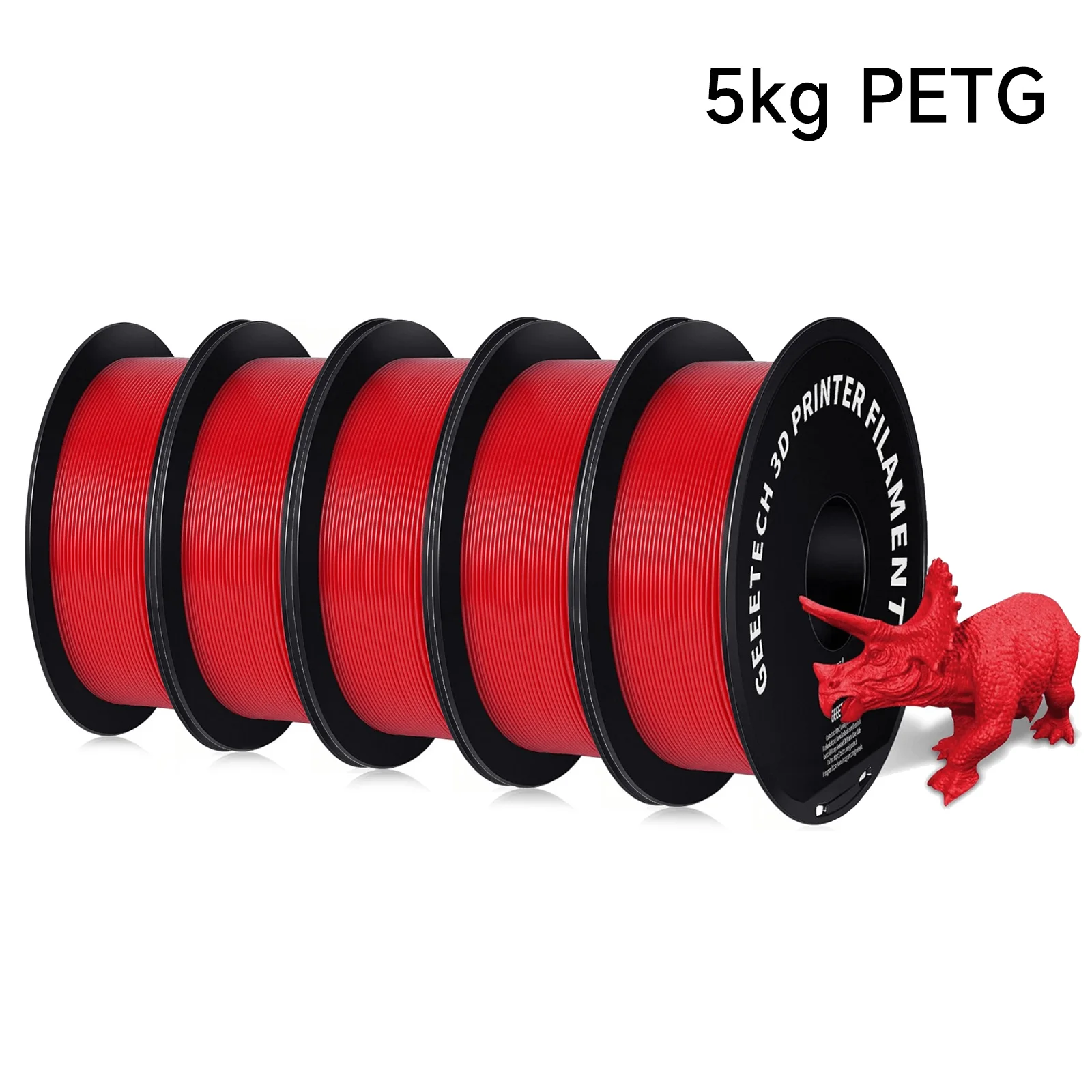 Geeetech 5 kg PETG 1,75 mm Filamento Filo di stampa 3D Imballaggio sottovuoto Magazzini locali Plastica colorata per la maggior parte delle stampanti 3D FDM