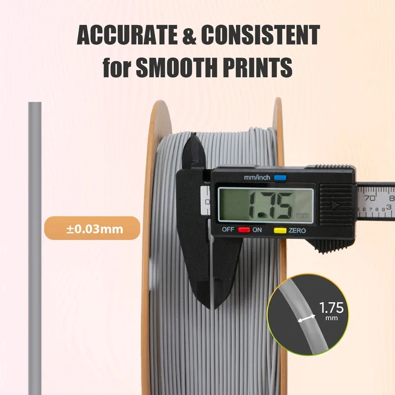 Filamento PETG Opaco ERYONE 1KG 1,75mm, Filamento per Stampante 3D con Finitura Opaca, Forte Adesione tra gli Strati, Bobina da 1kg