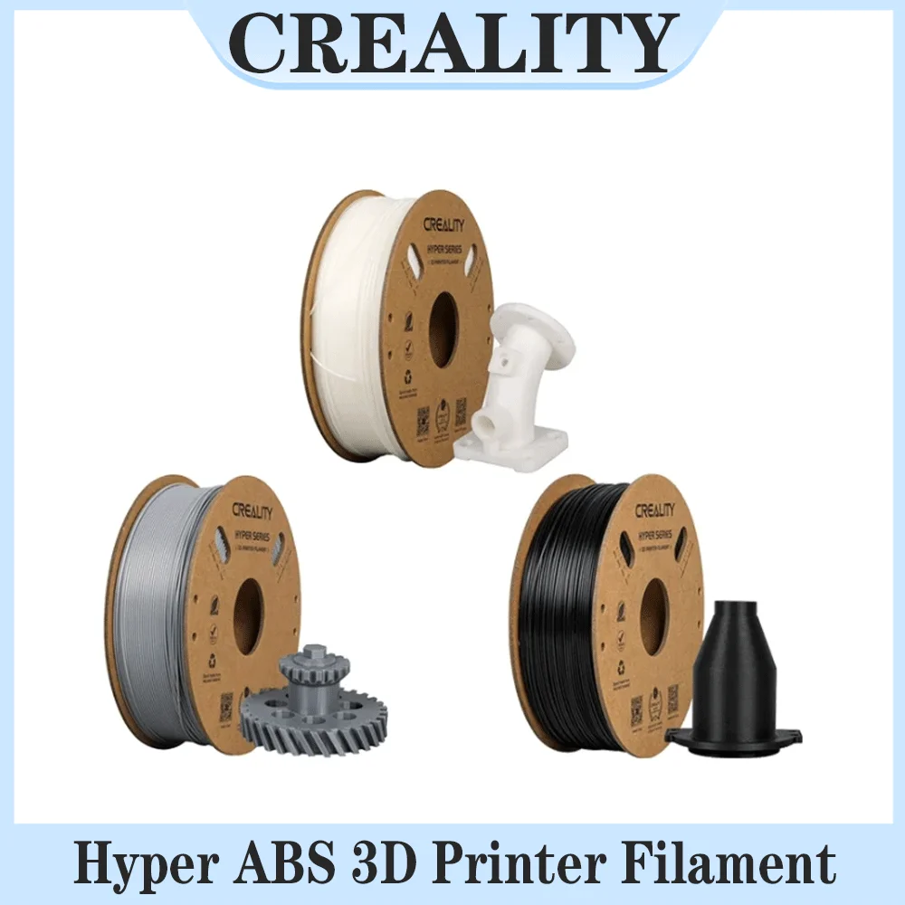 Filamento Creality Hyper ABS 1.75mm ad Alta Velocità Compatibile con Stampa Aperta Bobina da 1kg Universale per la Maggior Parte delle Stampanti 3D