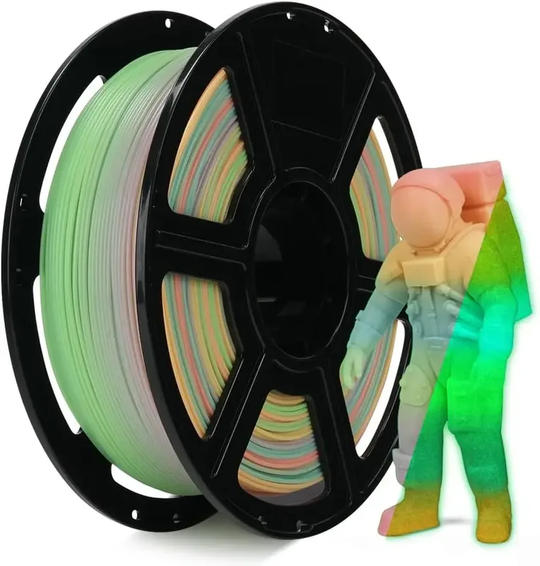 Filamento Silk PLA, 1,75 mm, 250 g. Questo filamento PLA per stampanti 3D è progettato per una stampa veloce, con basso rischiamo e senza intasamenti.