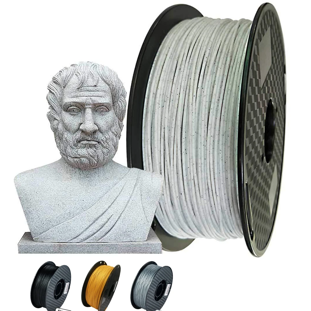 Filamento stampante 3D 1,75 mm PLA Marmo 1 kg/500 g/250 g FDM Plastica più materiale per stampa 3D Filamento sublimatico PLA Arte fai da te