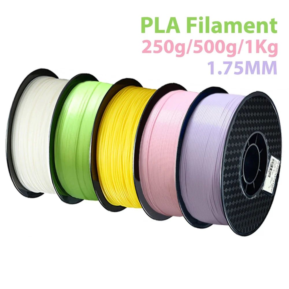Filamento per stampante 3D PLA 1KG Filo bianco rosa Imballaggio sottovuoto per stampa 3D Fliament Forniture pla viola Verde 1,75mm 250G 500G