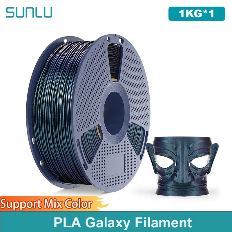 SUNLU 1KG PLA Filamento Galaxy 1,75mm 1KG Filamento Texture Galaxy Filamento adatto alla maggior parte delle stampanti FDM