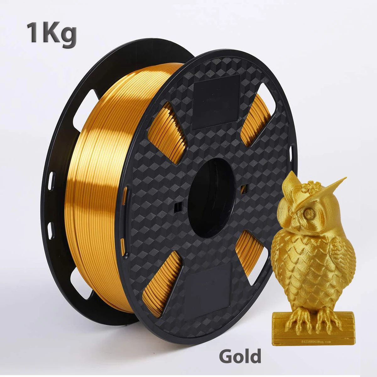 250g,500g,1kg PLA Seta Oro 1,75mm PLA Lustro setoso di lusso Filamento stampante 3D Sensazione di seta lucida come per materiali di stampa 3D