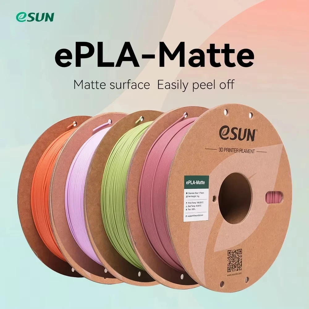 eSUN PLA Matte Filamento per stampante 3D 1,75 mm Dimensionale +/- 0,03 mm Bobina da 1 kg (2,2 LBS) Materiale di stampa 3D per stampanti 3D