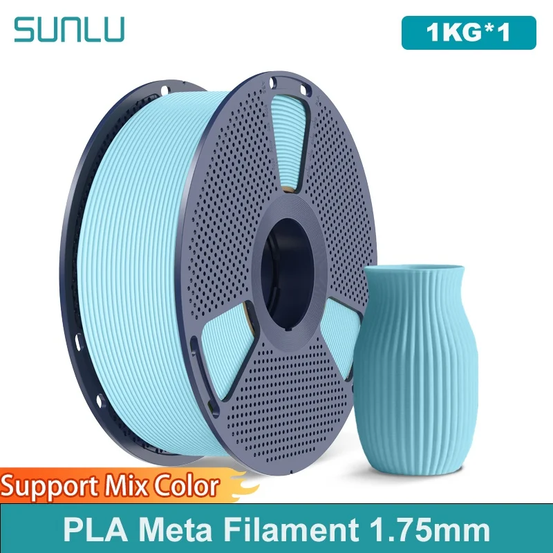 SUNLU 1KG PLA Meta Filament 1,75mm 1000g Stampante 3D Filamento 3D ordinato avvolto per stampante 3D e penna 3D