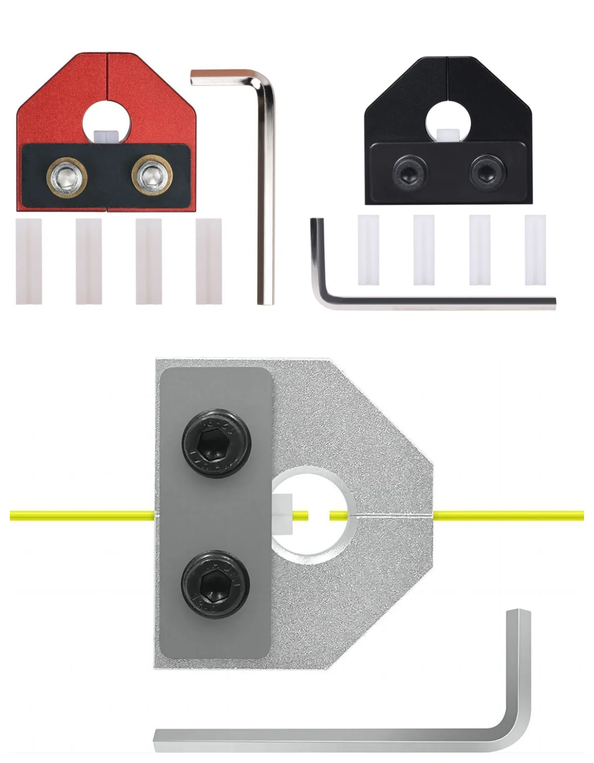 Parti della stampante 3D connettore di rottura del connettore del filamento in lega di alluminio per Bambu Lab Creality Elegoo eSUN Sunlu PLA PETG ABS