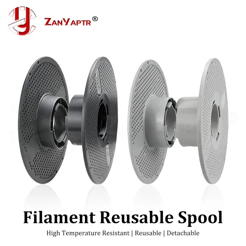 Bobina per Filamento Stampante 3D Riutilizzabile in Plastica per 1KG di Filamento PLA PETG ABS TPU Accessori per Stampa 3D