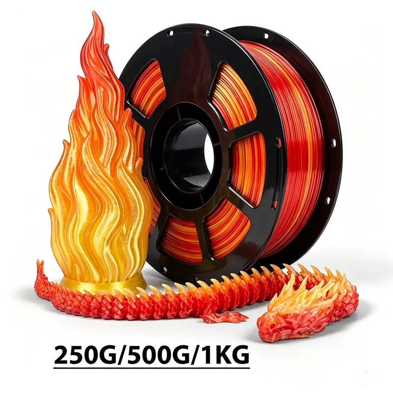 Filamento PETG Arcobaleno 250g 500g 1kg Filamento per Stampante 3D Materiali PETG Consumabili 1.75mm Confezionamento Sottovuoto