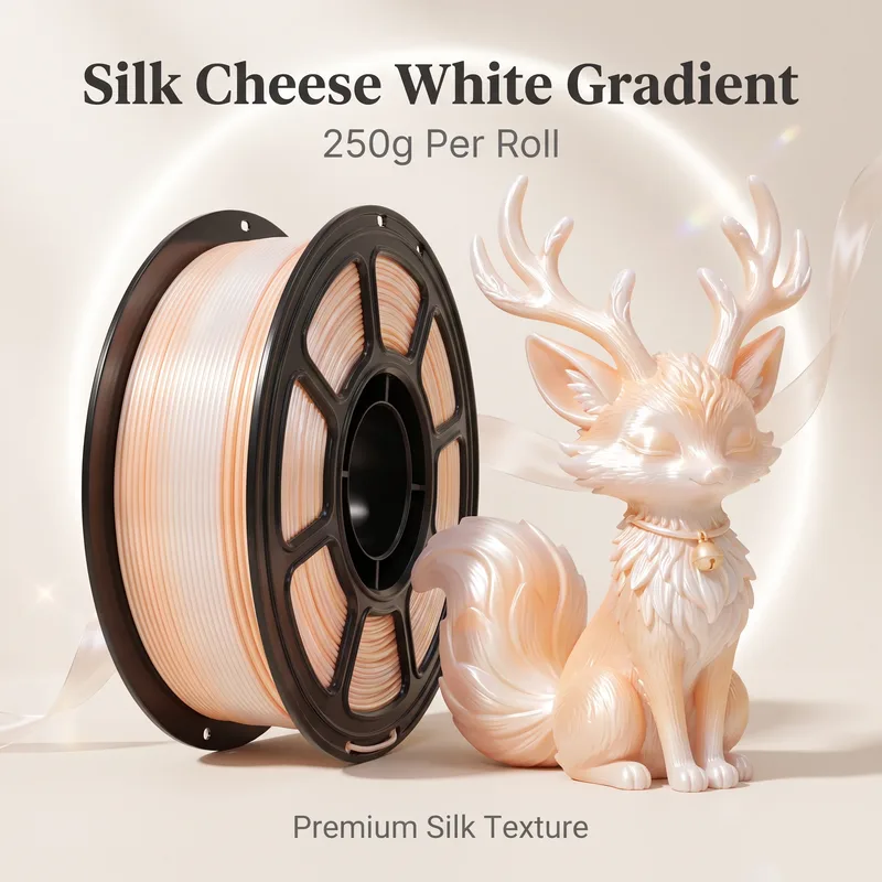 Silk PLA 1.75mm 250g Bianco