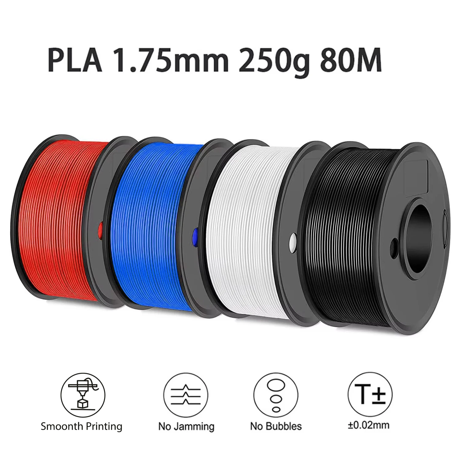 Filamento per stampa 3D PLA 250g Lunghezza 80M Diametro 1,75mm Materiale per stampante FDM