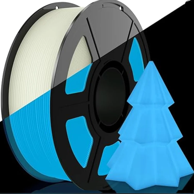 Filamento che si illumina al buio PLA 1,75 mm 1 kg 250 g Filamento luminoso PLA Blu Verde Stampante 3D Materiale plastico trasparente per stampante FDM