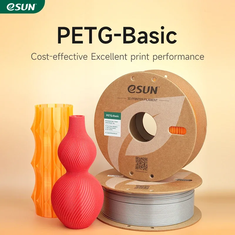 Filamenti per stampa 3D ESUN PETG 1.75MM 1KG PETG-Basic, filamento per stampante 3D ad alta resistenza per filamenti PETG Bambu Lab Basic