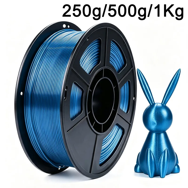 Filamento PETG Trasparente Blu 250g 500g 1Kg per Stampante 3D, Materiale PETG 1.75mm per Stampante 3D