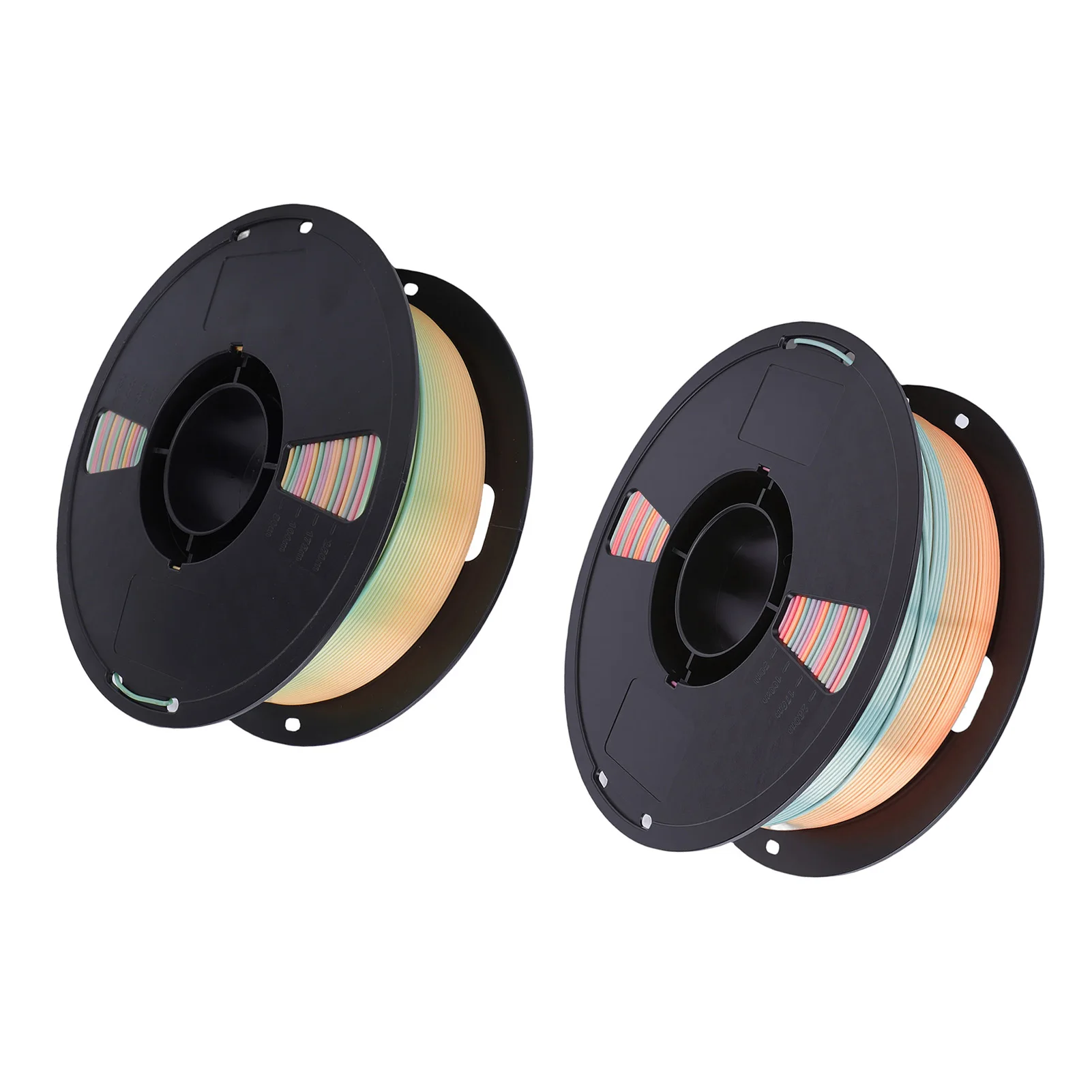 Filamento PLA per Stampante 3D, Compatibile con Stampanti 3D Bambu, Multicolore Sfumato Setoso 1.75mm 1KG, Materiali per Stampa