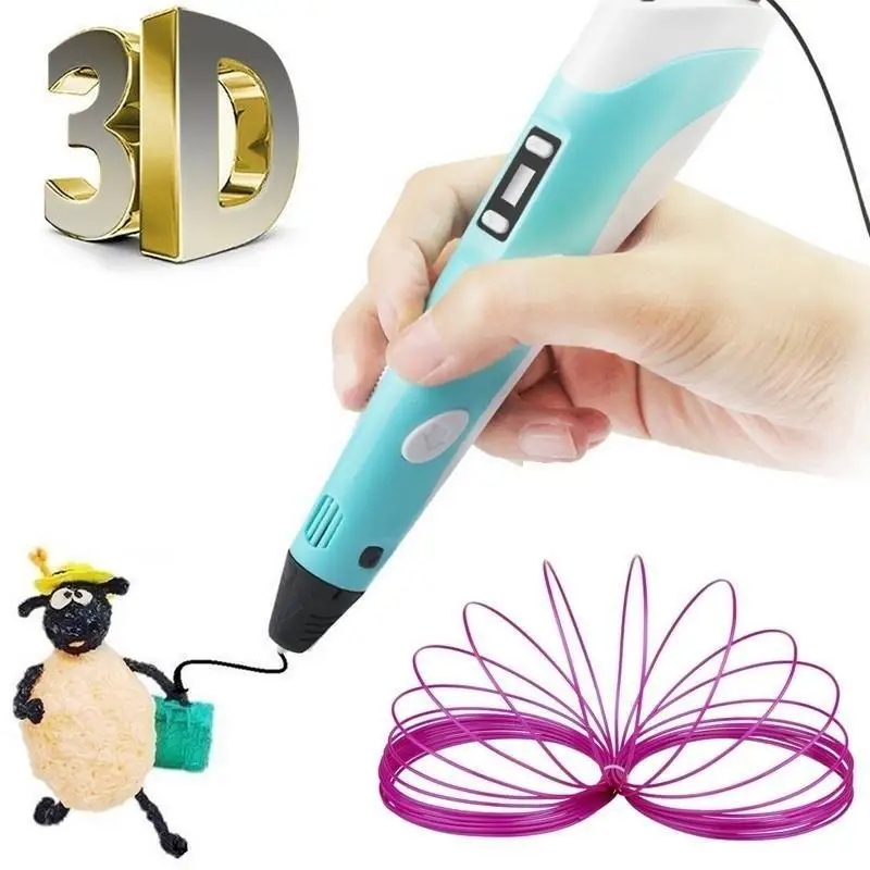 Pratico nuovo filamento di stampa da 1,75 mm ABS/PLA 10 m modellazione per penna stampante da disegno 3D (colore casuale)