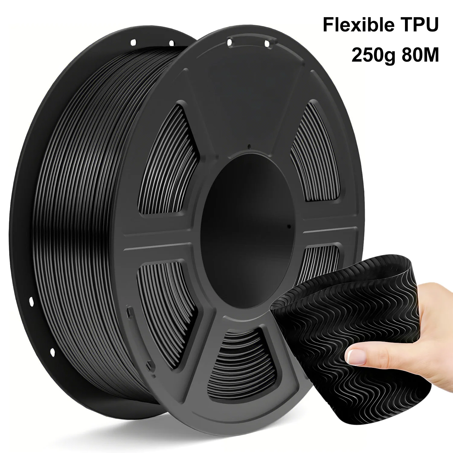 Filamento flessibile per stampante 3D in TPU 250 g (0,55 libbre) 1,75 mm Lunghezza 80 m
