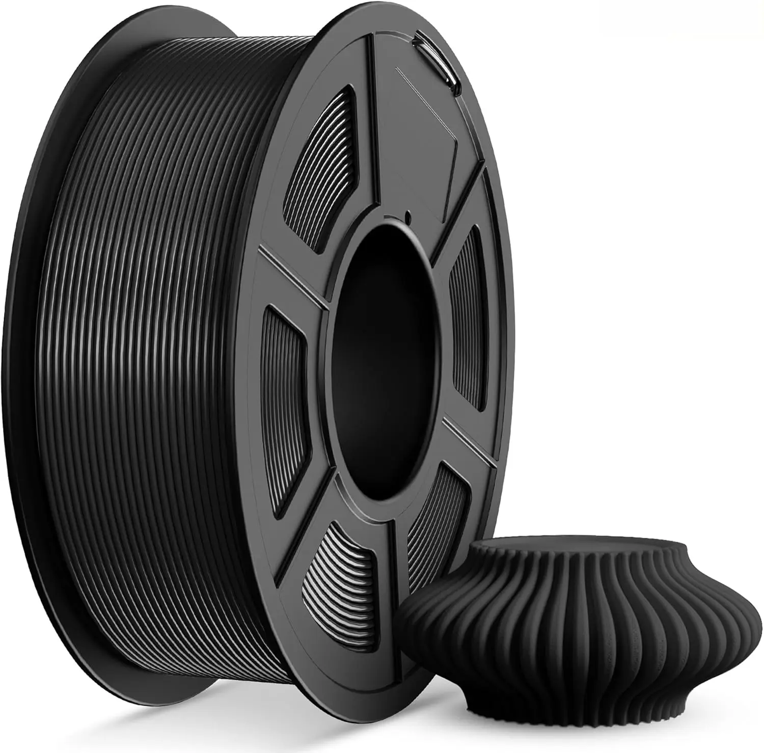Filamento TPU 1.75mm, Avvolgimento Preciso per Stampante 3D 95A, Precisione Dimensionale +/- 0.02 mm, Bobina da 250g, Nero