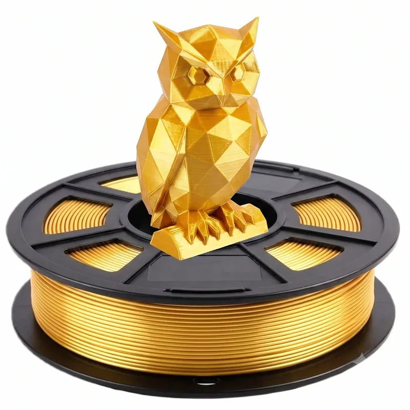 Filamento per Stampante 3D in PLA Seta 1.75mm, 250g, Precisione Dimensionale +/- 0.03mm per la Maggior Parte delle Stampanti 3D FDM